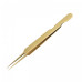 Gold titanium tweezers