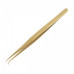 Gold titanium tweezers