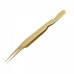 Gold titanium tweezers