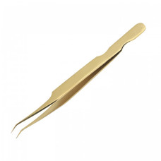 Gold titanium tweezers