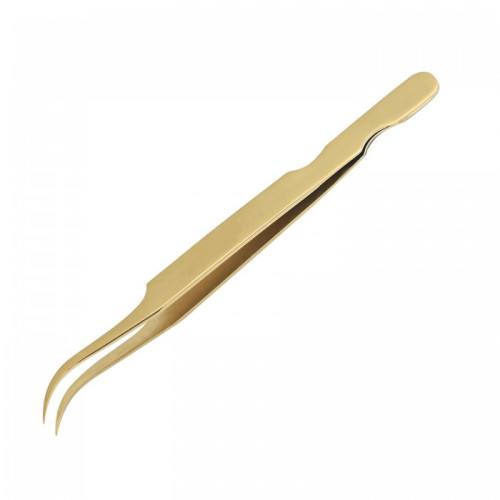 Gold titanium tweezers