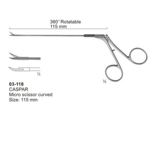 Micro Scissors (Spring Type )with Flat Handles